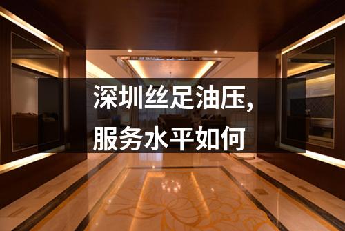 深圳丝足油压,服务水平如何